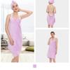 Wearable Bath Towel Ultra Absorbent Microfiber Hair Drying Cap and Camisole Towel Set for All Ages