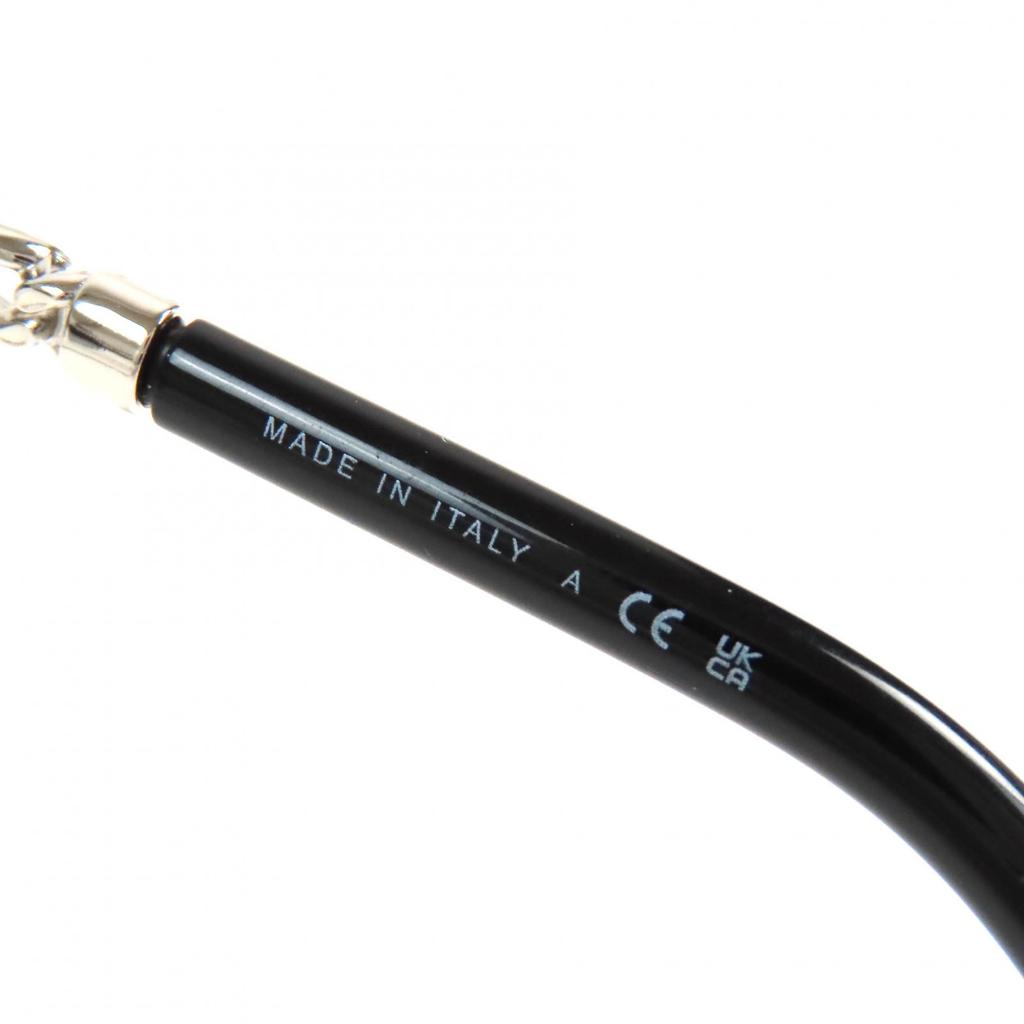 Excellent CHANEL Sunglasses COCO Mark Panto Shape Frame: Silver Black Women 4242 c.124/S6 Used