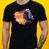 T-Shirt Men Native American Chief Motif Cotton Size S To 5XL
