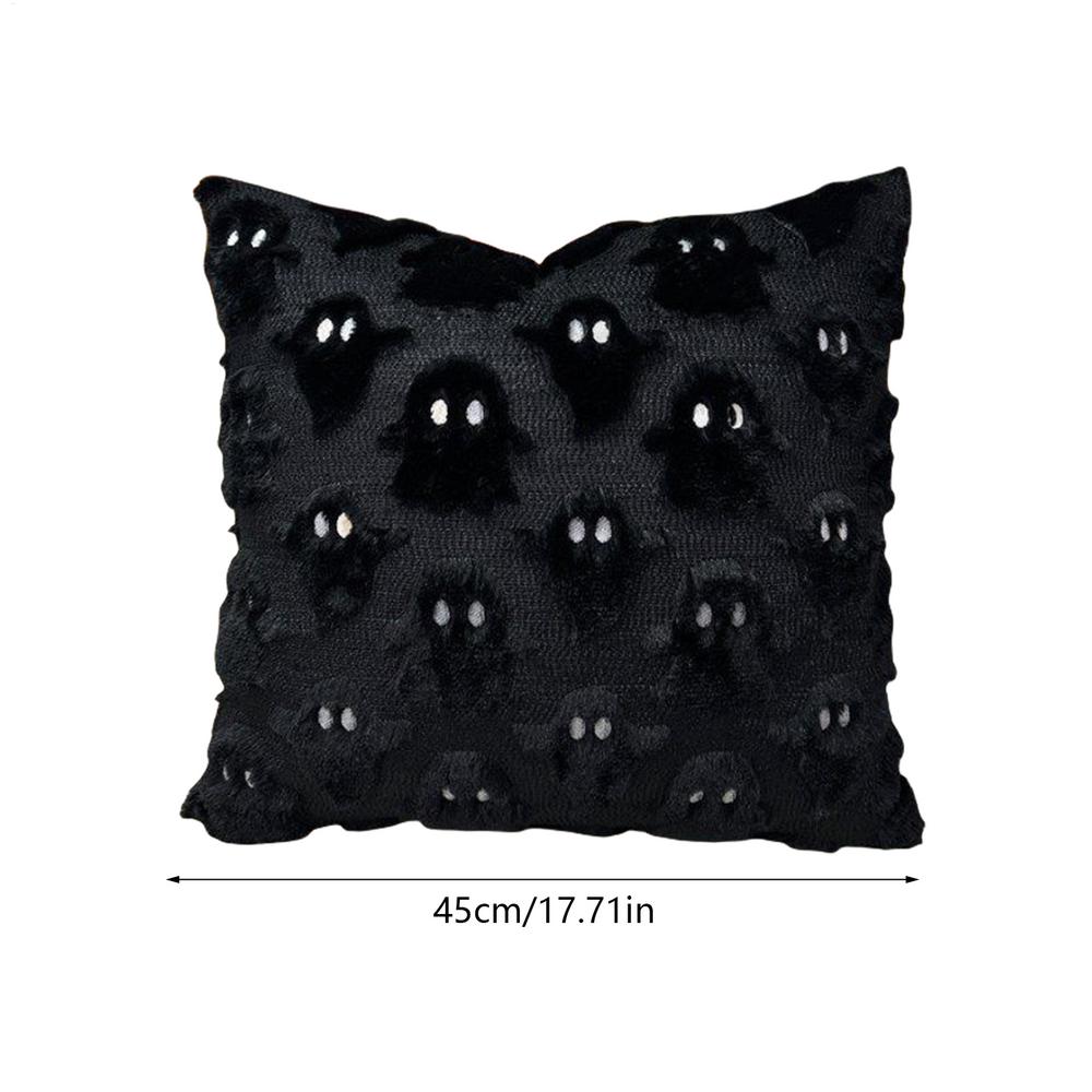 Halloween Ghost Pillowcase 45x45cm Sofa Couch Cushion Covers Gothic Throw Pillow Case for Halloween Home Party Decoration