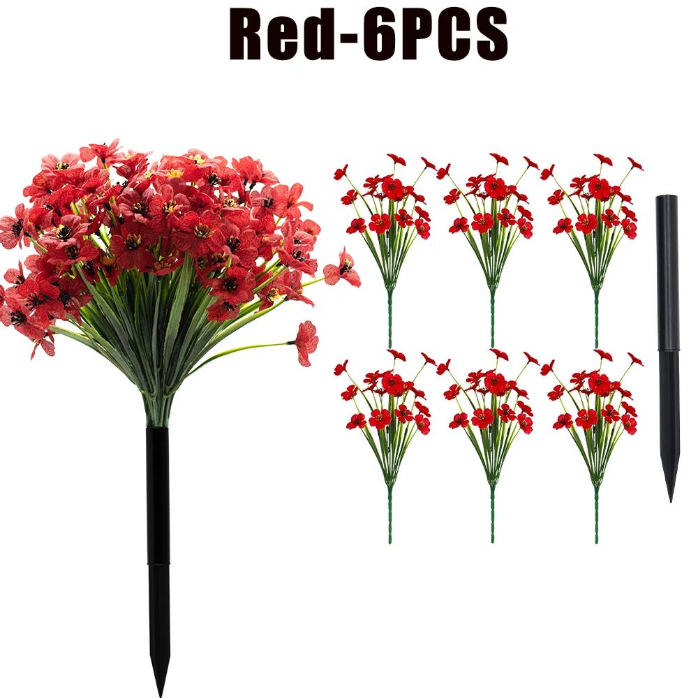 

Искусственный цветок имитация фиолетового наружного украшения УФ-защитный искусственный цветок имитация цветка крыльцо декоративные цветы