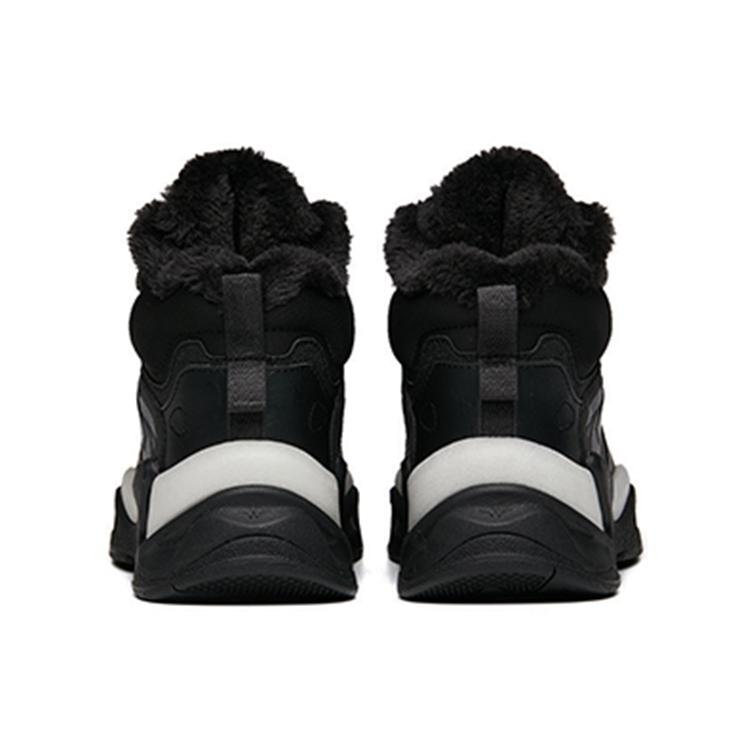 Anta Pulse Life Collection Cushioning, Wear Resistant High Top Casual Shoes Women's Black 122148933R-2