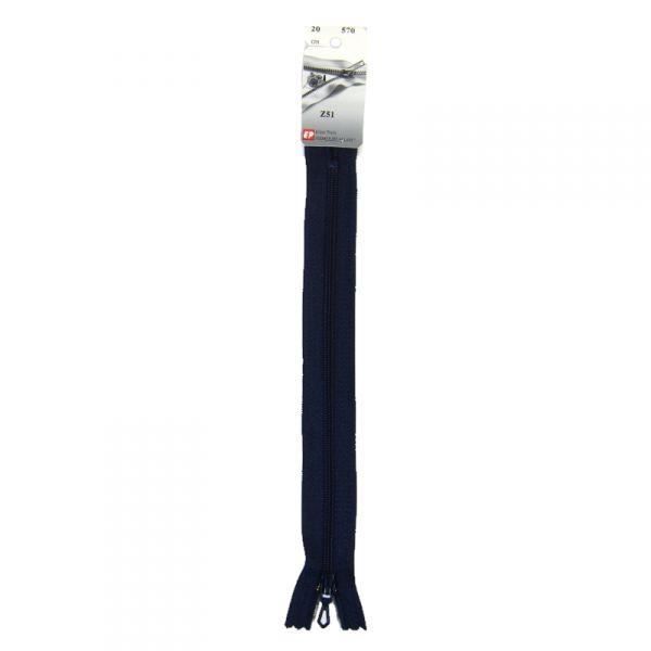 Fermeture Éclair - Prym - Z51 - 40 cm - Nylon spiralé - Bleu marine