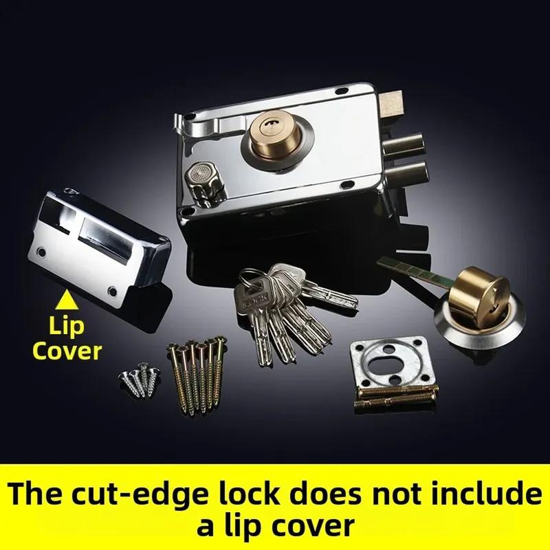 Exterior Gate Lock Stainless Steel Copper Lock Left Open With Security Prevent Theft Gate Lock Exterior Gate Lock For Doors