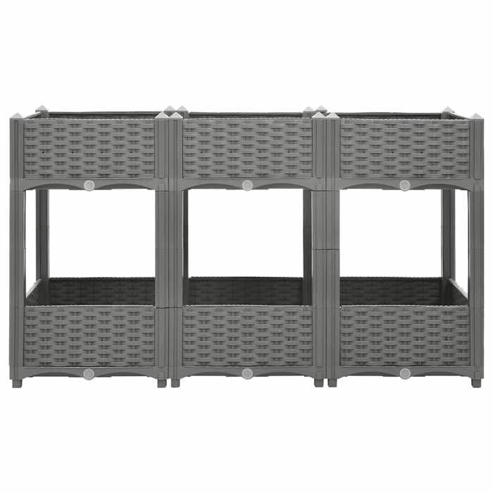 VidaXL Lit surélevé 120x40x71 cm Polypropylène 153299