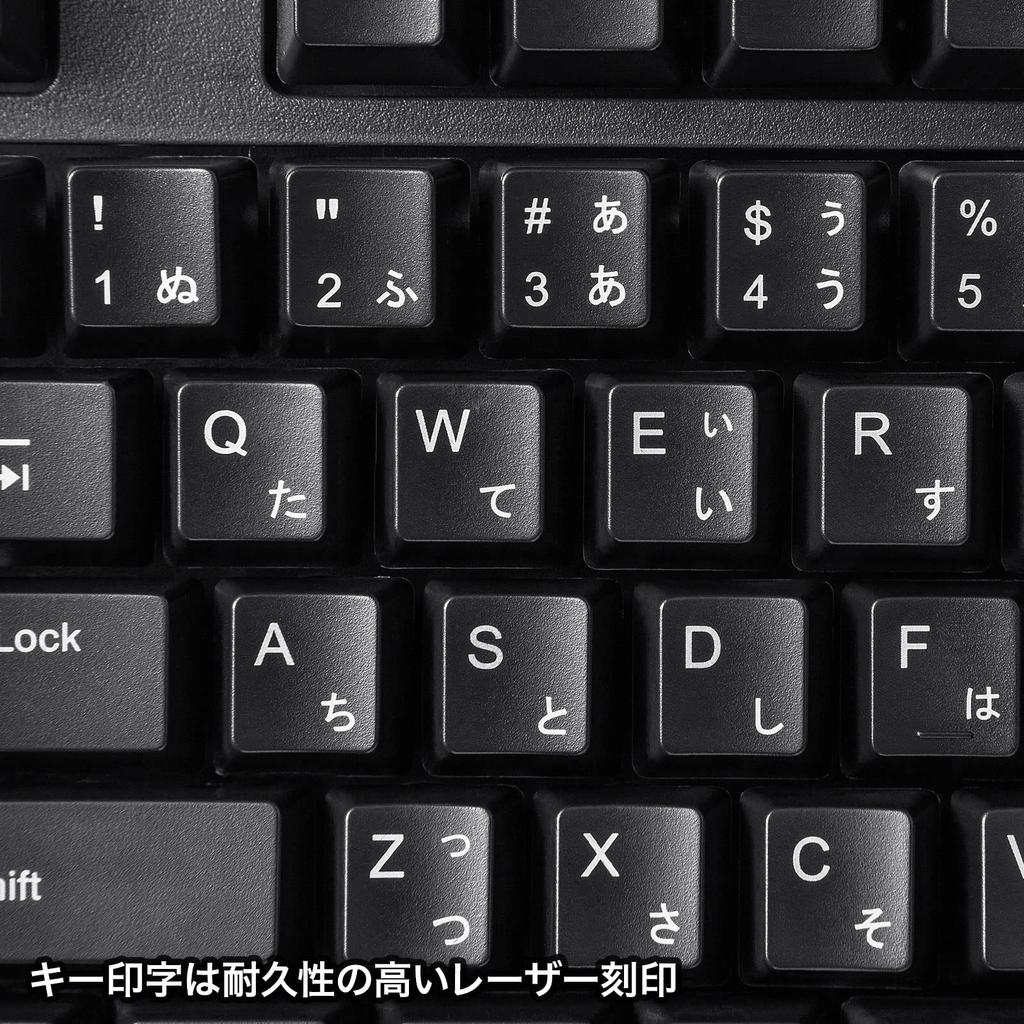 Sanwa Supply Japanese 109 Keyboard (Black) SKB-109PBK