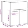 Washbasin Cabinet Artisan Oak 41 x 38.5 x 46 cm Particleboard