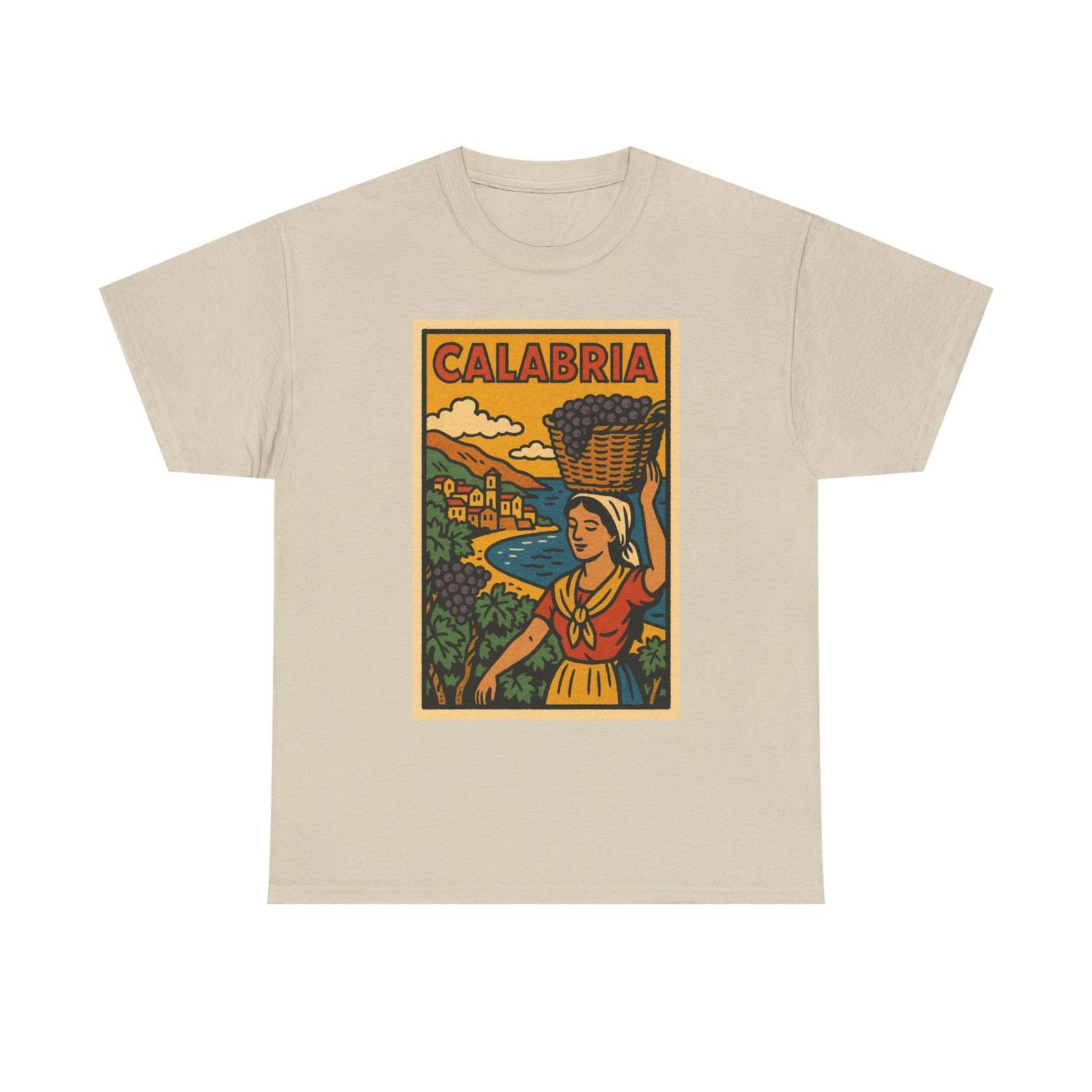 Calabria T-Shirt | Retro Italy Travel Tee | Southern Italy Adventure Shirt M