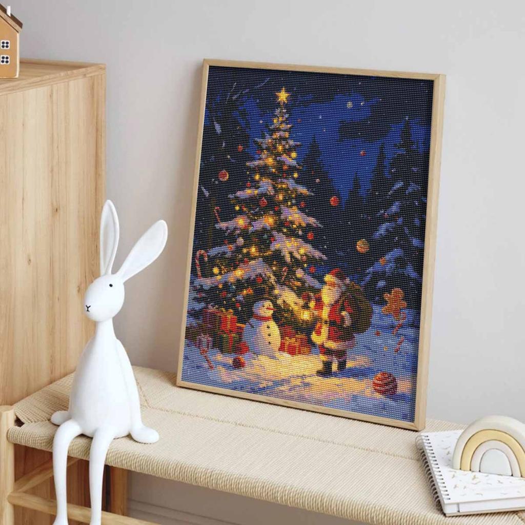 Christmas Santa Claus Snowman Tree Diamond Painting Kit Handmade Home Entertainment Decorative Painting