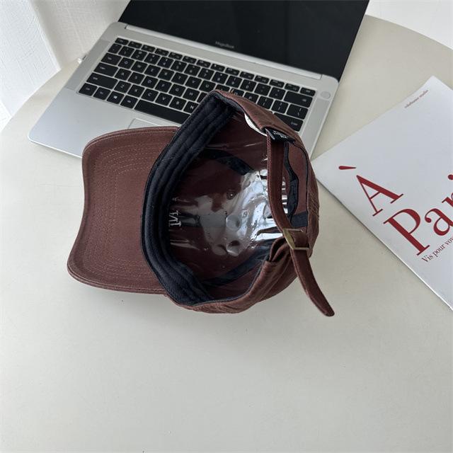 2024 Softtop Bestickte Baseballkappe für Kinder mit großen Köpfen, Gesichtsschlankmachend, Vielseitig für Sport und Reisen.