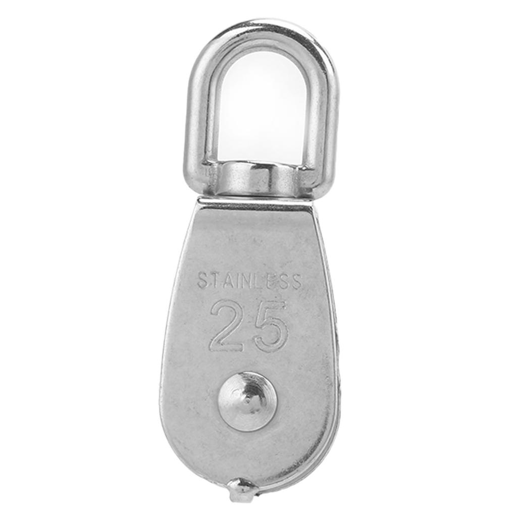 Single Pulley Universal 316 Stainless Steel Swivel Wheel Hanging Tool Fit for Ships Boat