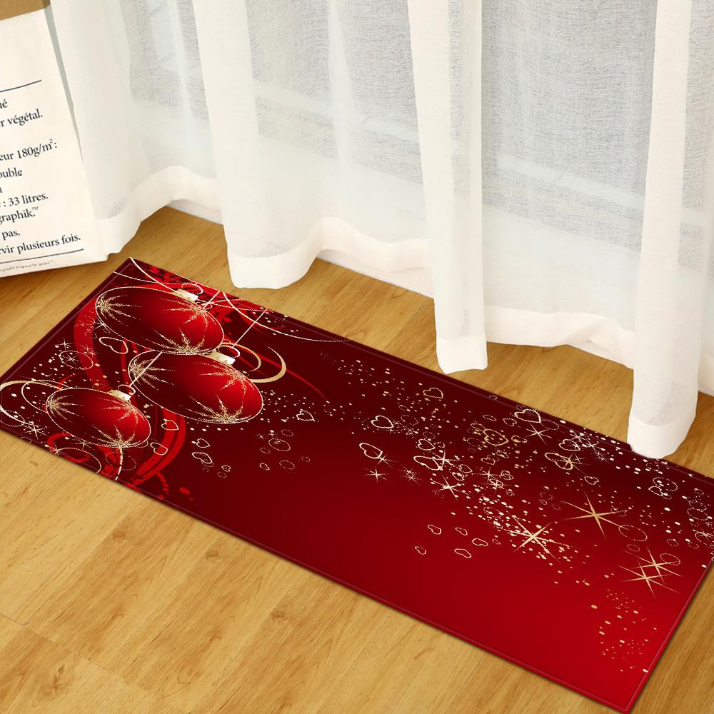 Christmas Kitchen Sand Carpet Doormat Long Floor Mat