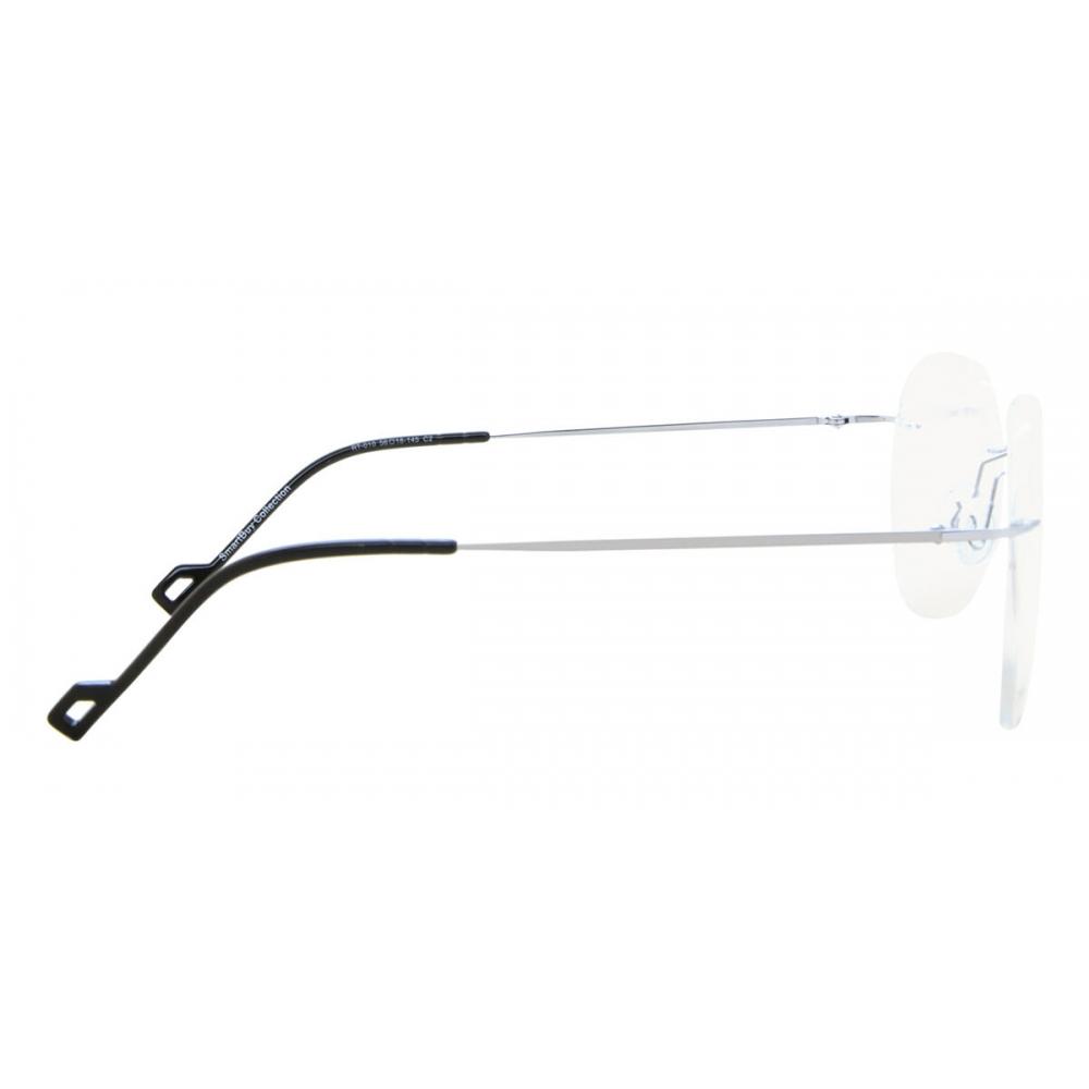 Rimless Oval Shiny Silver SmaRtbuy Collection Hani Rt 010 C2 Fashion Unisex Eyeglasses