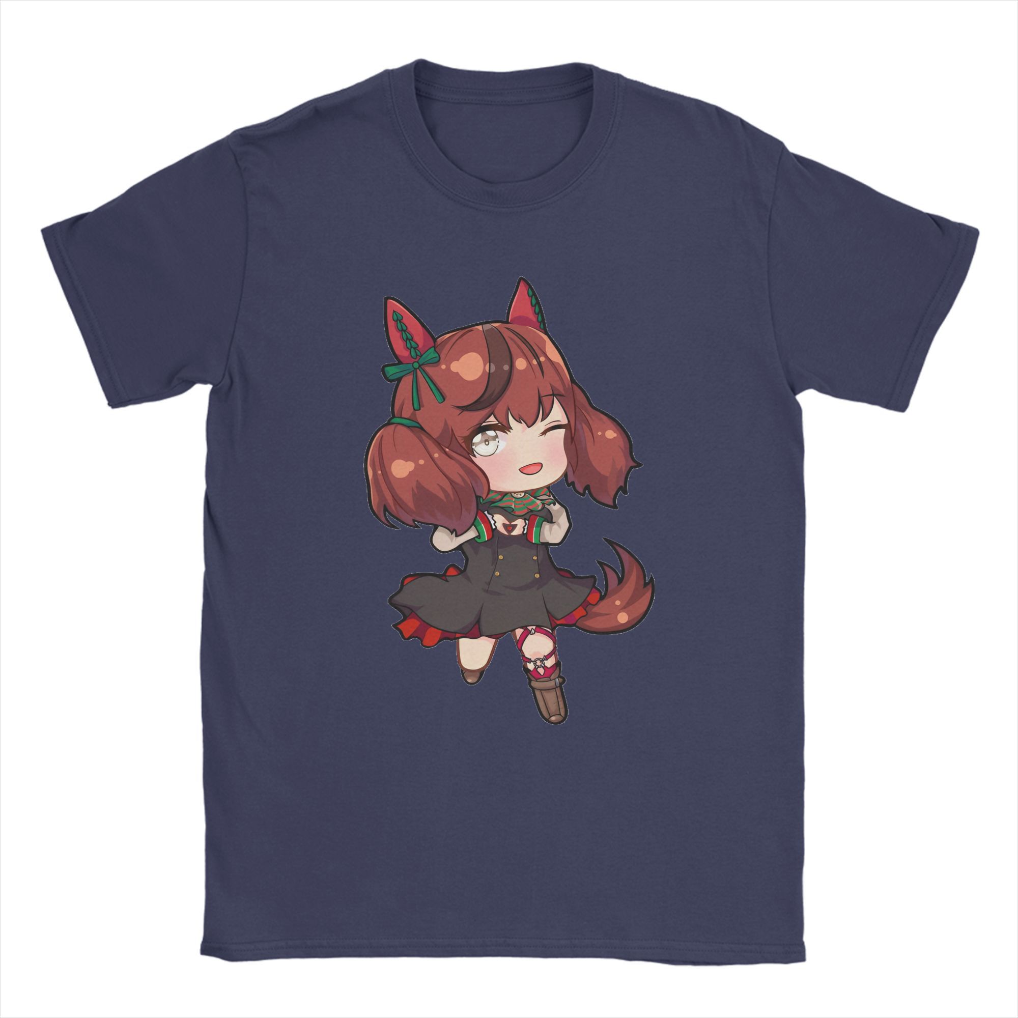 

Футболка Uma Musume Pretty Derby Сезон Хип-Хоп Футболки с коротким рукавом Смешная футболка Летняя Чистый хлопок Круглый вырез Оверсайз 4XL