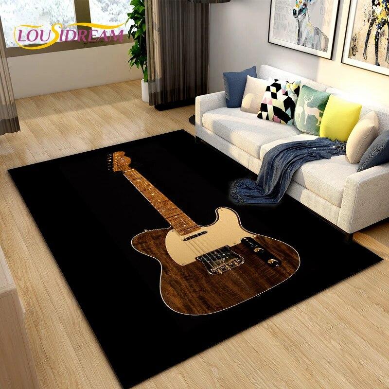 

Килимок для класичної гітари, електрогітари, бас-гітари, килимок для вітальні, спальні, дитячі м які нековзні килимки для підлоги 40x60cm