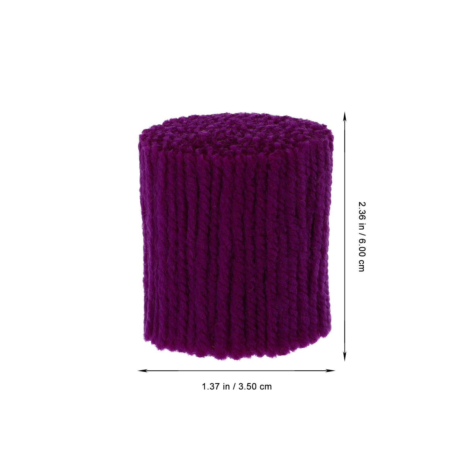

10 Rolls Latch Hook Rug Yarn High Quality Pre Cut Acrylic Yarn for DIY Crafts Rug Carpet Cushion Embroidery Home Decoration фіолетовий
