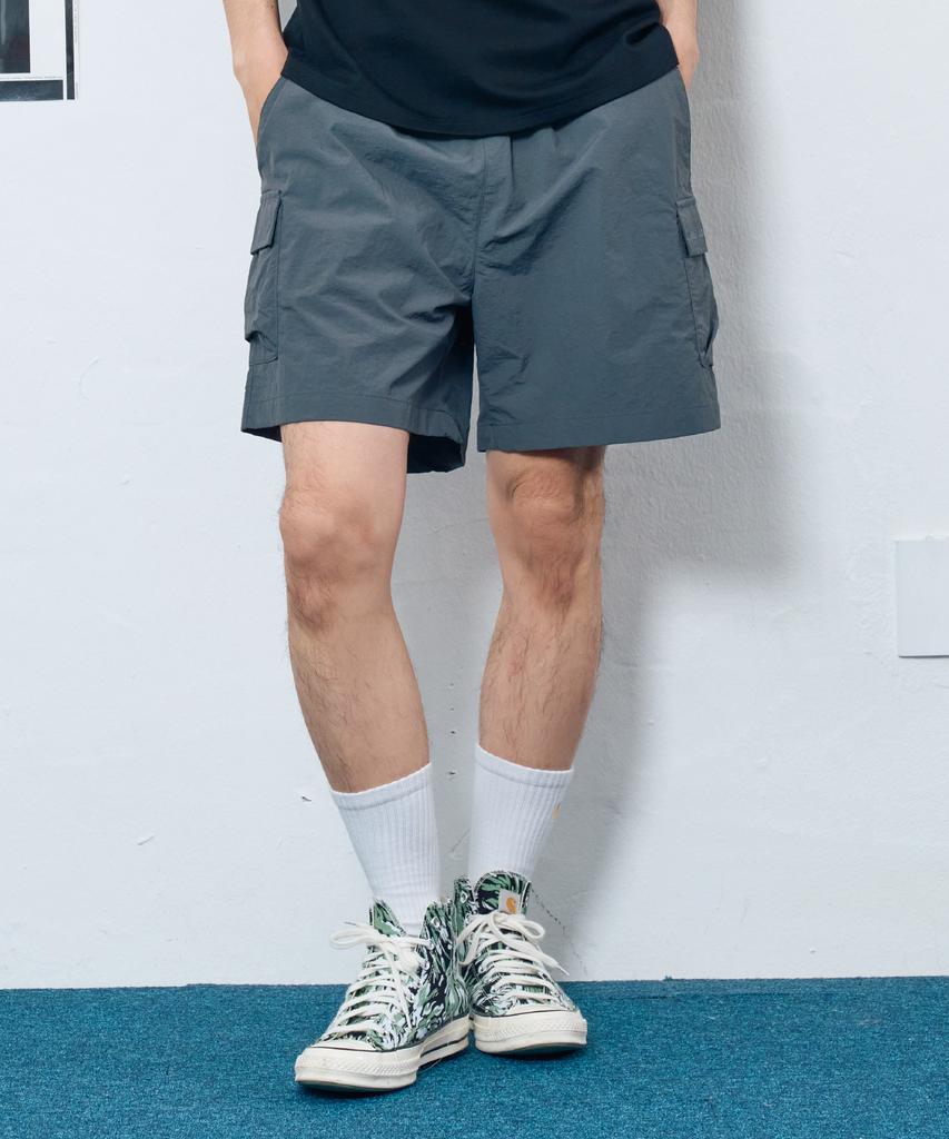 WILDROCK Nylon Taslan Cargo Shorts_Charcoal
