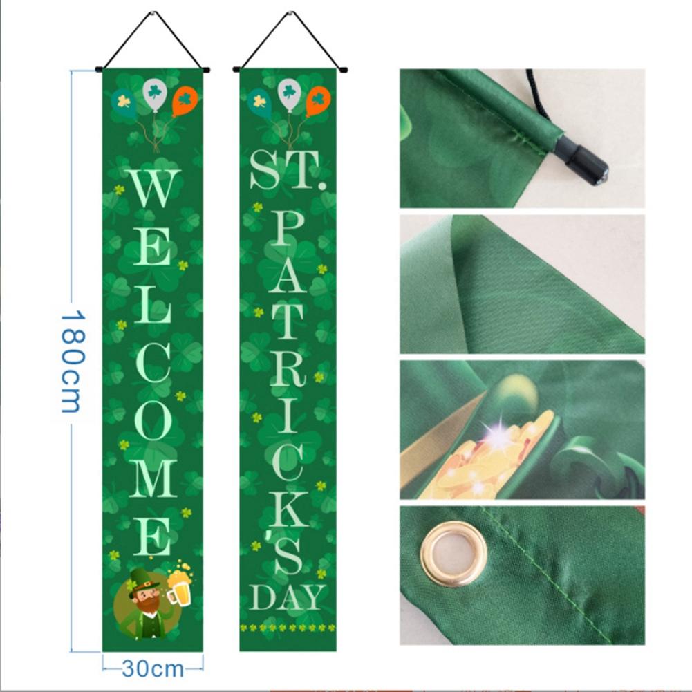 ABBY-St. Patrick's Day Decoration Hanging Sign Banner For St. Patrick's Day Hanging Decoration