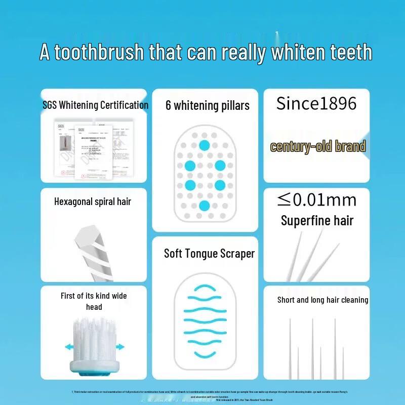 Hebishin Wide-Head Soft Bristle Toothbrush (2-Pack)