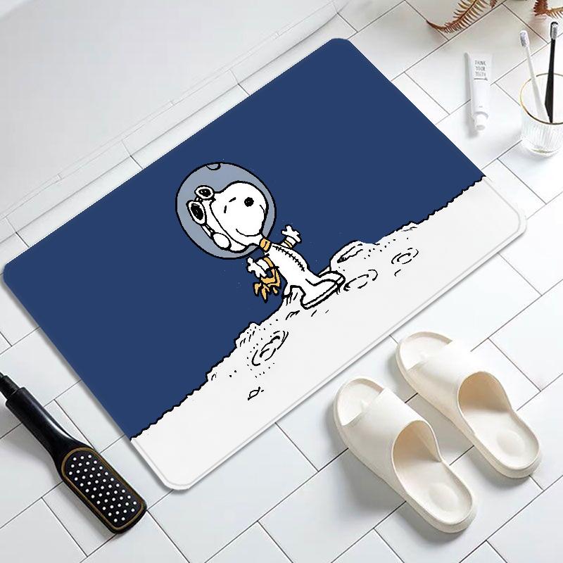 Cartoon Cute S-SnoopyS Door Mat Entrance Non-slip Doormat Washable Kitchen Carpet Hallway Rugs Bathroom Bath Door Mats