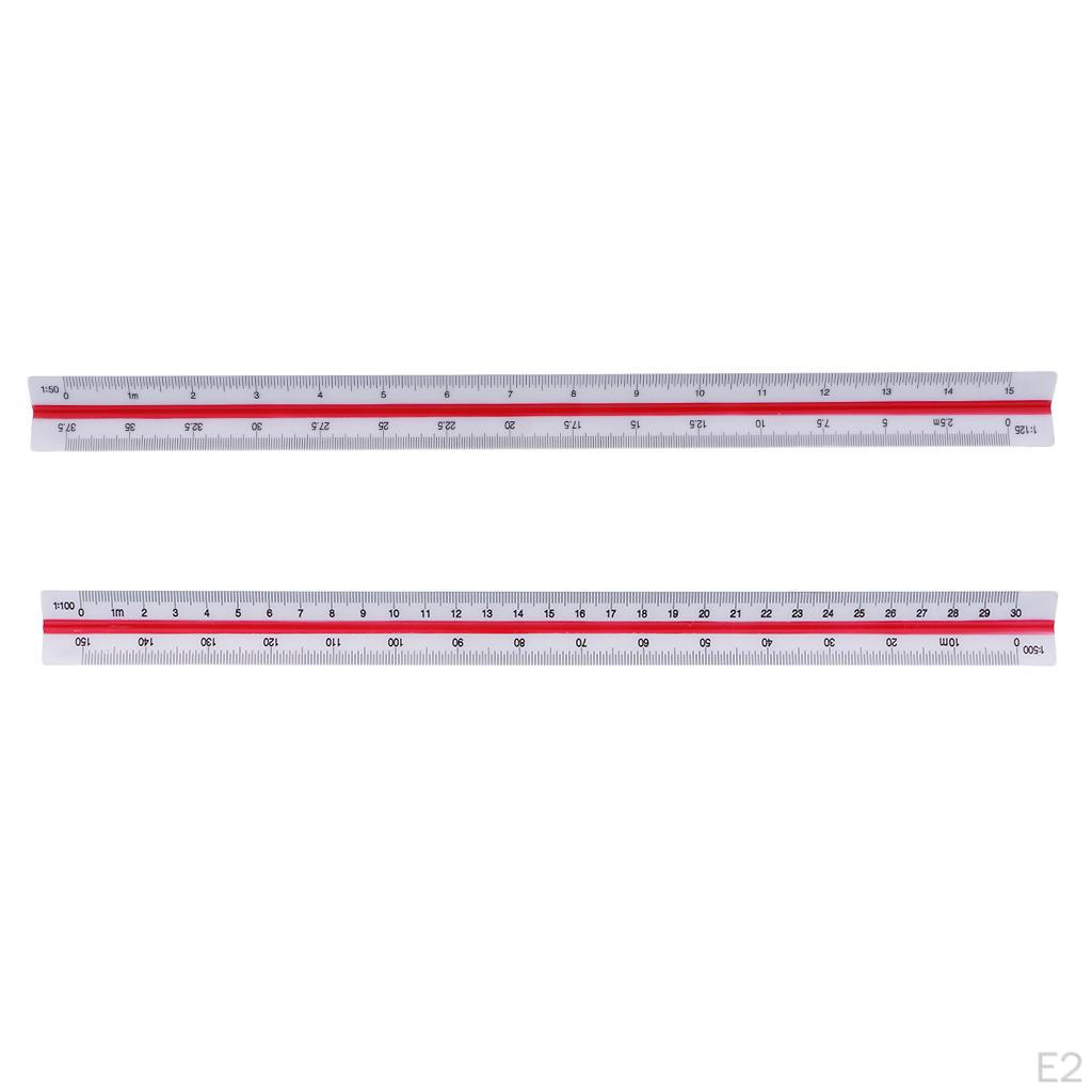 Multi Triangle Scales Ruler Scale Measuring Tools