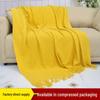Nordic Solid Color Knitted Throw Blanket - Soft, Luxury Tassel Design for Baby, Home, Office, or Nap.