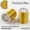 B97A-20 Rolls 1100M 0.1MM Thin Metallic Thread Shimmer Christmas Glitter Embroidery Floss String Polyester Tinsel Cord