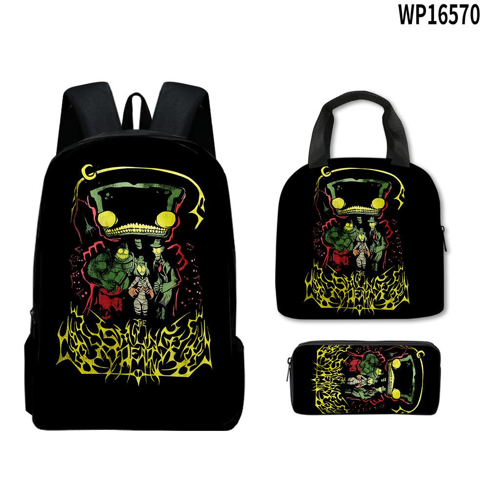 Hip Hop Beliebt Seltsam Lustig Zoonomaly 3D Gedruckt 3 Stück/Set Schüler Rucksäcke Laptop Tagesrucksack Rucksack Brottasche Federmäppchen