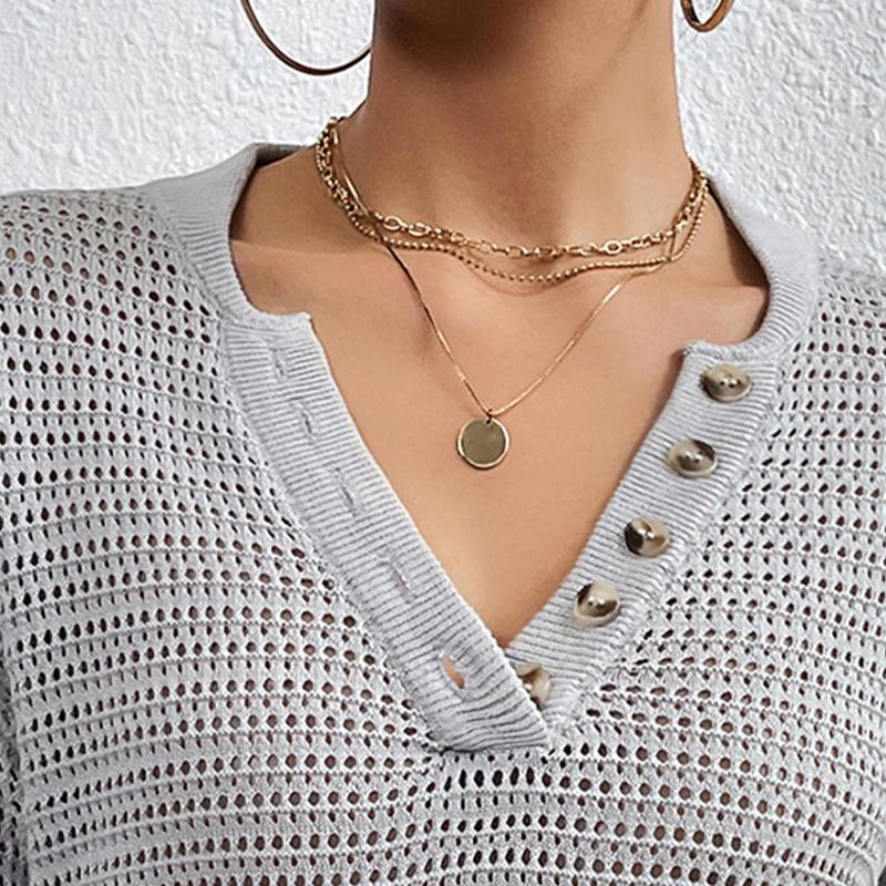 Women's Top Casual V-neck Cut-out Knit Pullover Short Sleeve T-shirt