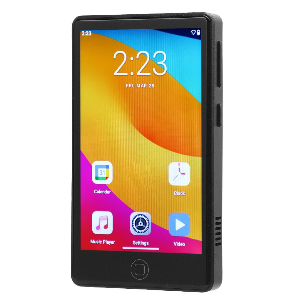 MP3 Player with Bluetooth and WiFi Support for Android14 Clear Sound Quality 4 Inch Touch Screen Built in Speaker