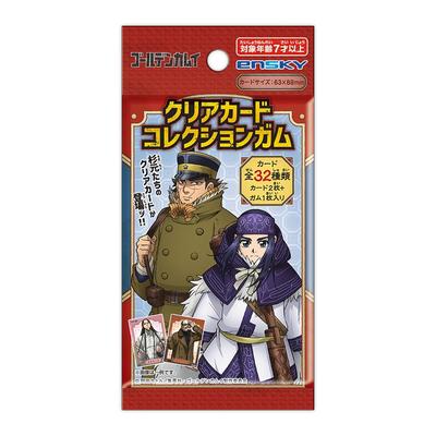 Anime de TV Coleção de Cartas Transparentes Chiclete Edição Limitada de Primeira Impressão Caixa "Golden Kamuy" 16 Pacotes (Brinquedo de doces)