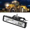 6 Inches 16 LEDs Light Bar Beam Bulb Car Auxiliary Work Lamp 1224VBlack