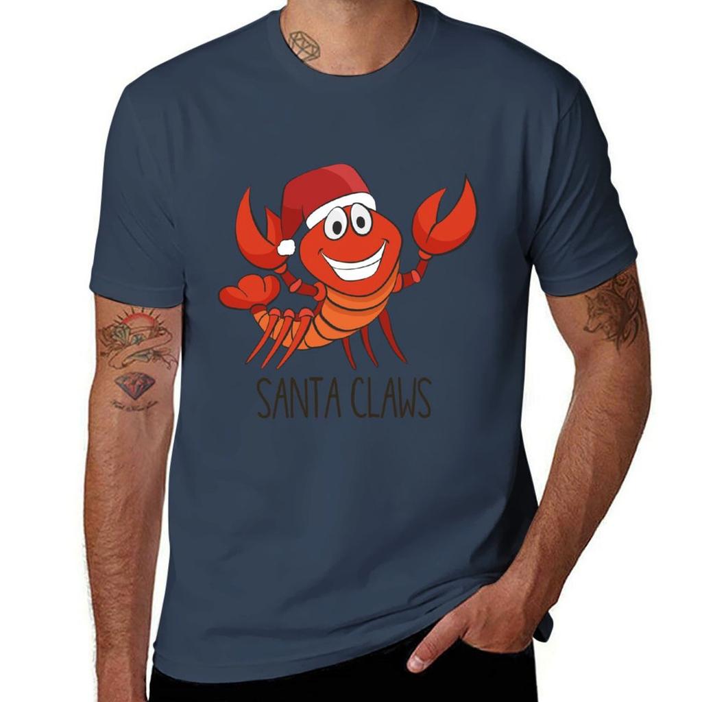 Santa Claws Funny Lobster Christmas Gift Tshirt Unisex T Shirt Heavy Cotton T Shirt Unisex Designer Unisex T Shirts Graphic Tshirt