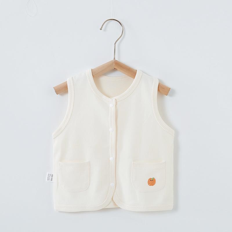 Newborn Unisex Sleeveless Knit Vest - Thick Shu Velvet for Spring, Autumn, Winter