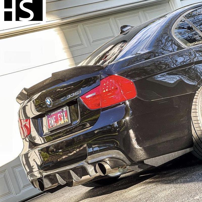 Compatible with 05-12 BMW E90 M3 Sedan PSM Style Carbon Fiber Rear Wing Spoiler