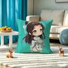 Anime Heaven Official Xie Lian Pillow Case Square Double-Sided Sofa Cushion Cover Bedroom Bedside Pillow