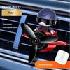 1PC Profumatore per Auto Clip Profumo Stile Astronauti Aromaterapia per Auto Ventola LED Diffusore di Aroma Fragranza Deodorante Bocchetta Aria Auto Decorazione Automobilistica