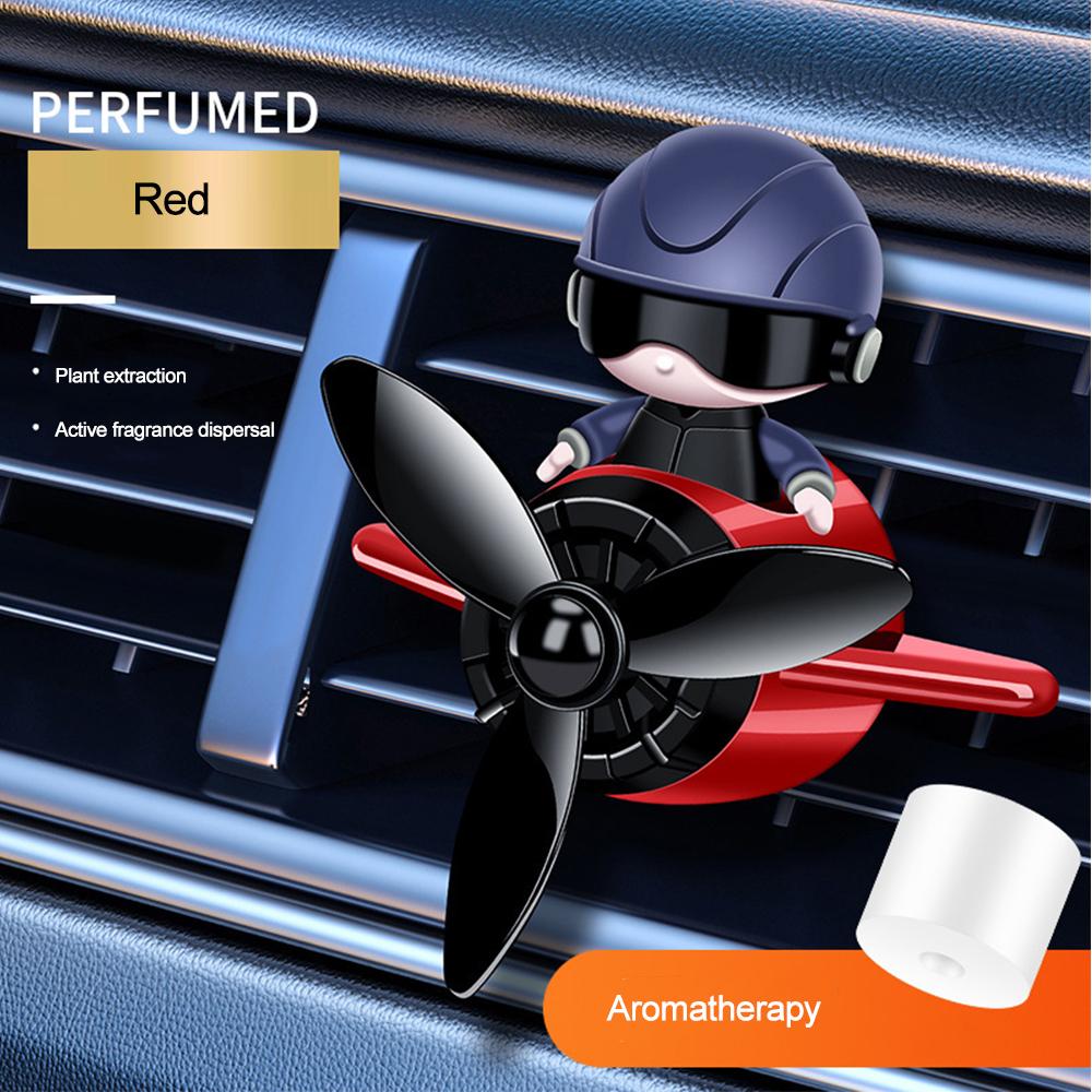 1PC Profumatore per Auto Clip Profumo Stile Astronauti Aromaterapia per Auto Ventola LED Diffusore di Aroma Fragranza Deodorante Bocchetta Aria Auto Decorazione Automobilistica