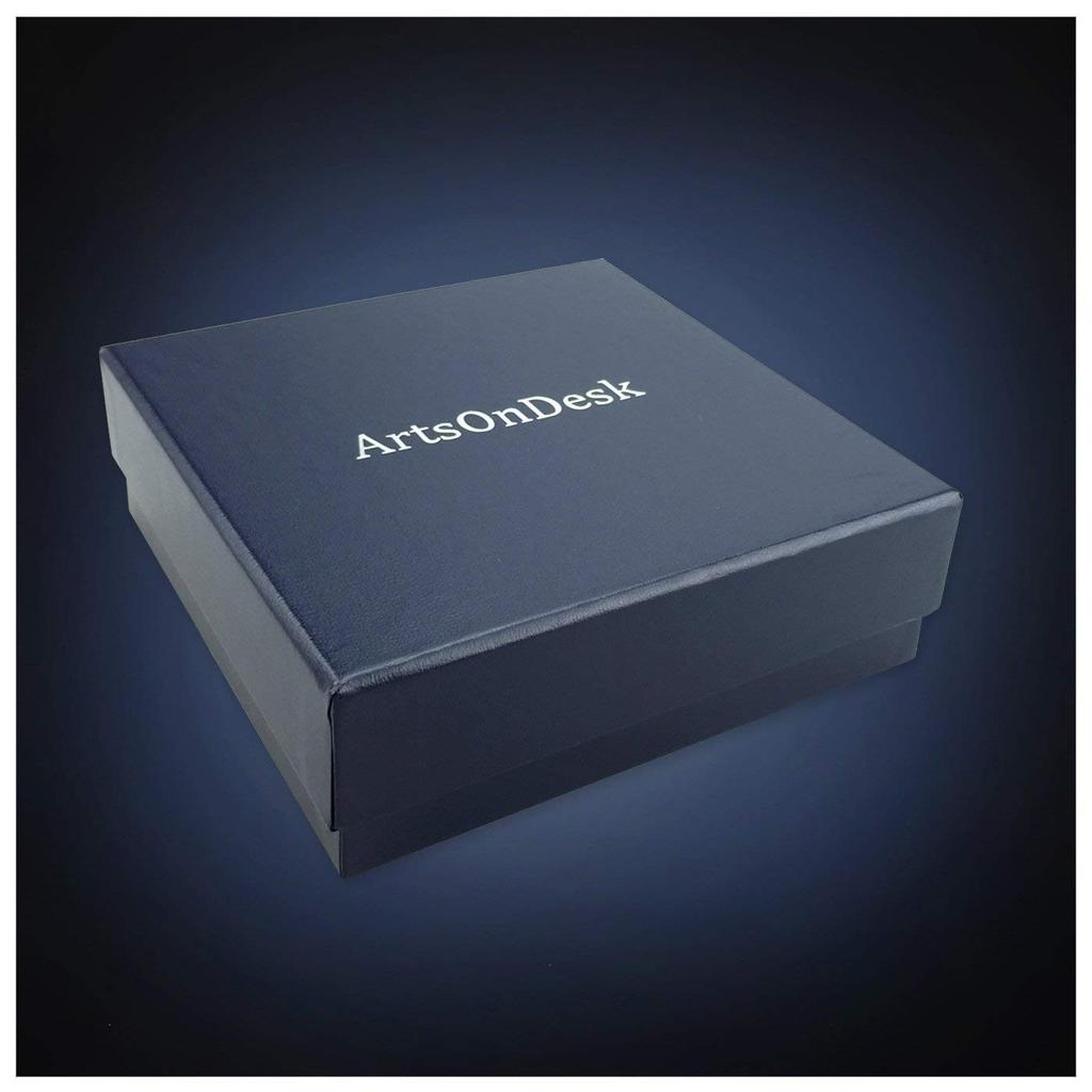 ArtsOnDesk Modern Art Note Dispenser Black Strong Adhesive Note Desk Business Dispenser Fits Strong Adhesive bk309, Steel, Patent-Pending, Dispenser,