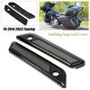 2 Stück Satteltaschen-Scharnier-Verriegelungsabdeckungen Teile Zubehör für Touring Electra Road Street Glide 14-23