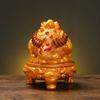 Golden Toad Wealth Attract Decoration Crafts Living Room Wine Cabinet TV Cabinet Opening Gifts Chinese Style Ornaments
