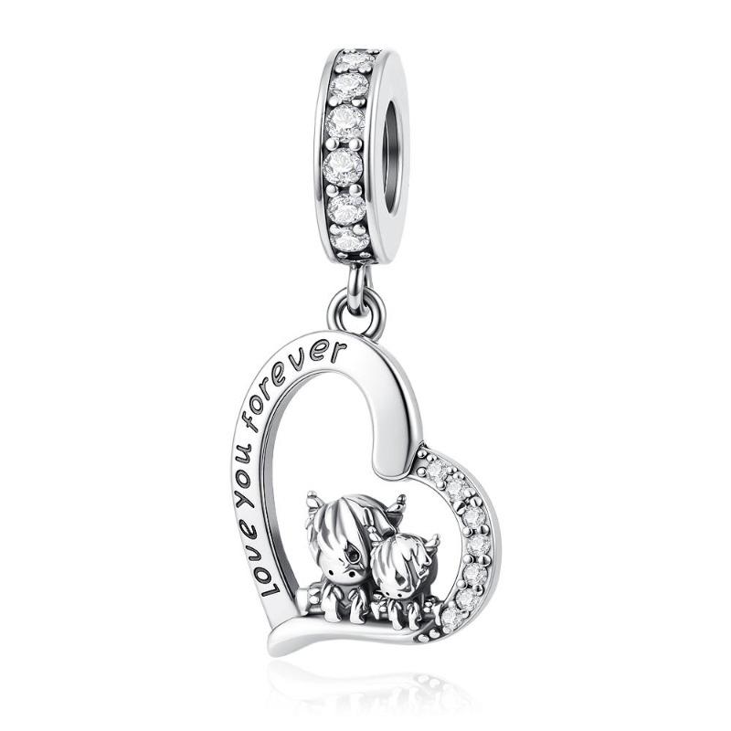 Neueste Kupfer Hund Katze Schnecke Einhorn Pinguin Niedliche Haustier Serie DIY Anhänger Passend für Original Armbänder Schmuck Geschenke für Mädchen