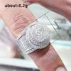 Huitan  Wedding Trend Women Rings Full Bling Iced Out AAA White Cubic Zircon Rings Luxury Fashion Engagement Jewelry Anillos