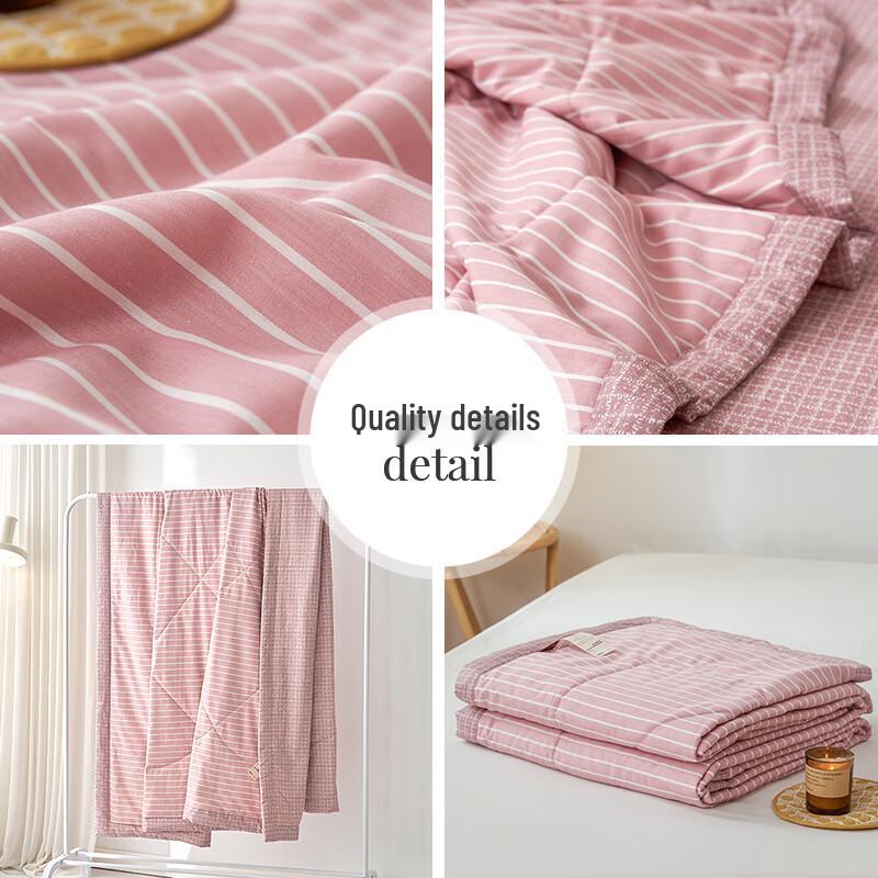 Yiyiai Cotton Stripe Soybean Summer Quilt