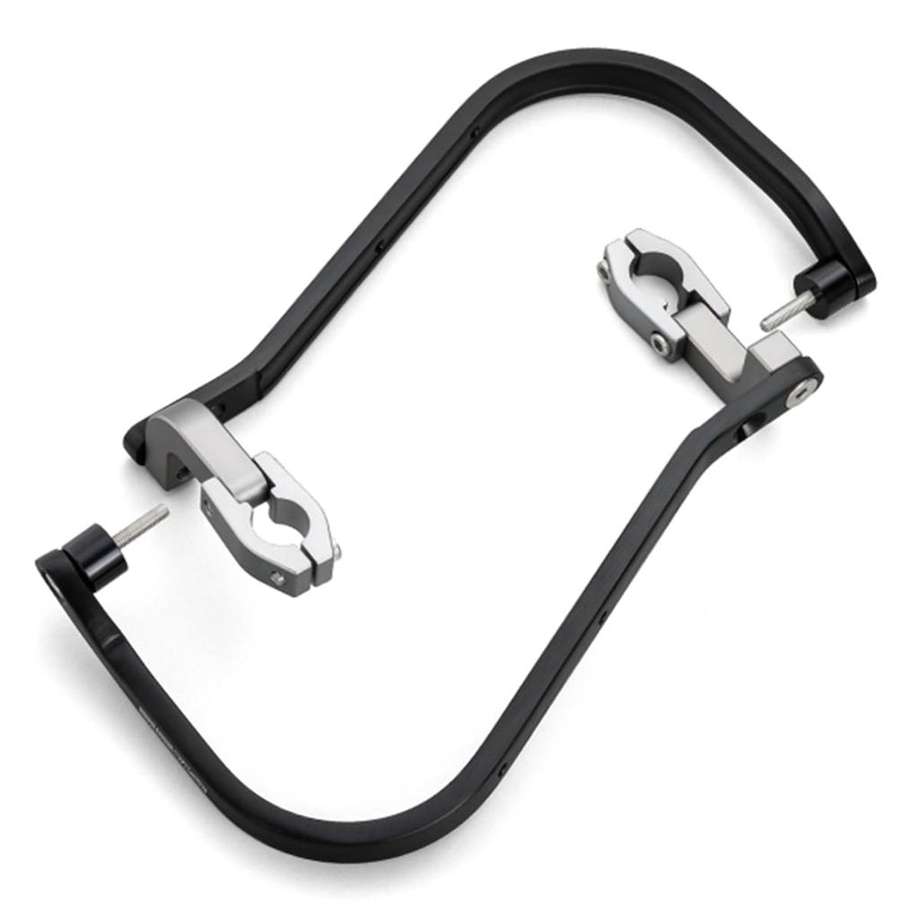 ZETA RACING Adventure Armor Hand Guards for Monkey 125 and GROM Compatible with OEM Lever Aluminum F5354 (JB02) '19-'21 '21-'24, Black, Handlebars,