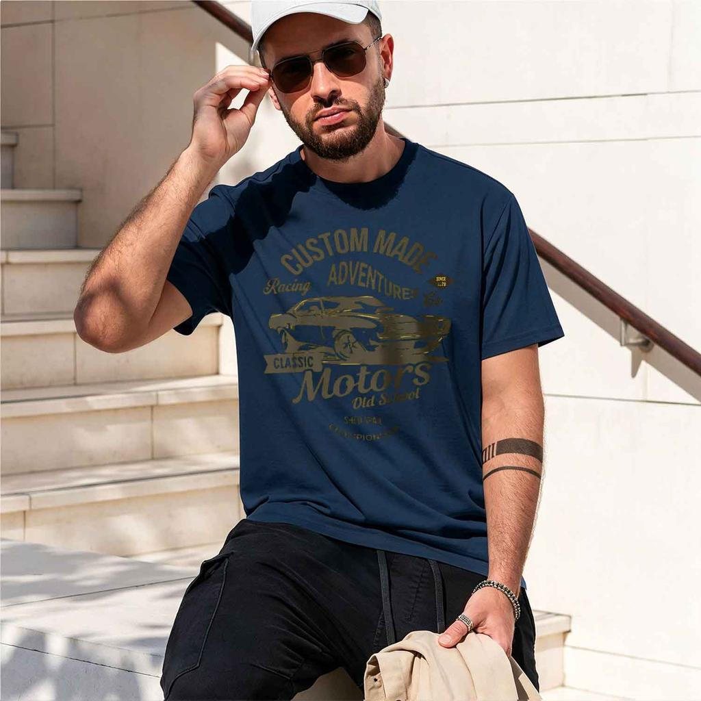 Unisexs Motors Printed Tshirt D Vintage Old School Graphic Tees For Unisex Unisex Summer Tops 2026 New Model