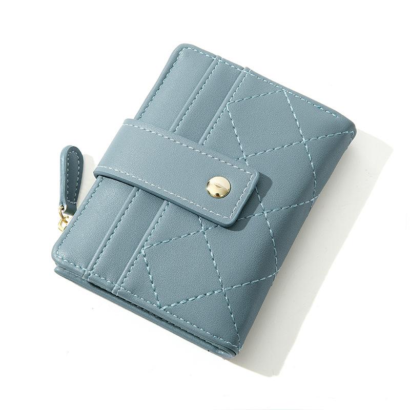 Korean Style Creative Zipper Coin and Card Holder - Fashionable Women's Short Wallet