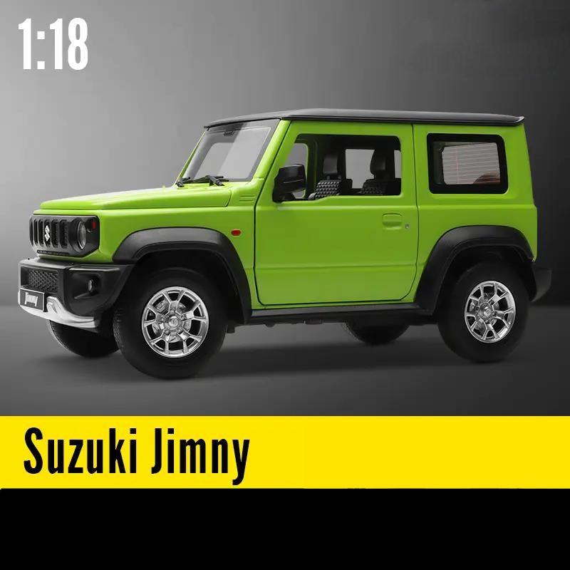 

1/18 Suzuki Jimny SUV Toy Car Model CCA Diecast Toy Vehicle Miniature Sound & Light Doors Openable Collection Gift For Boy Kid зелений