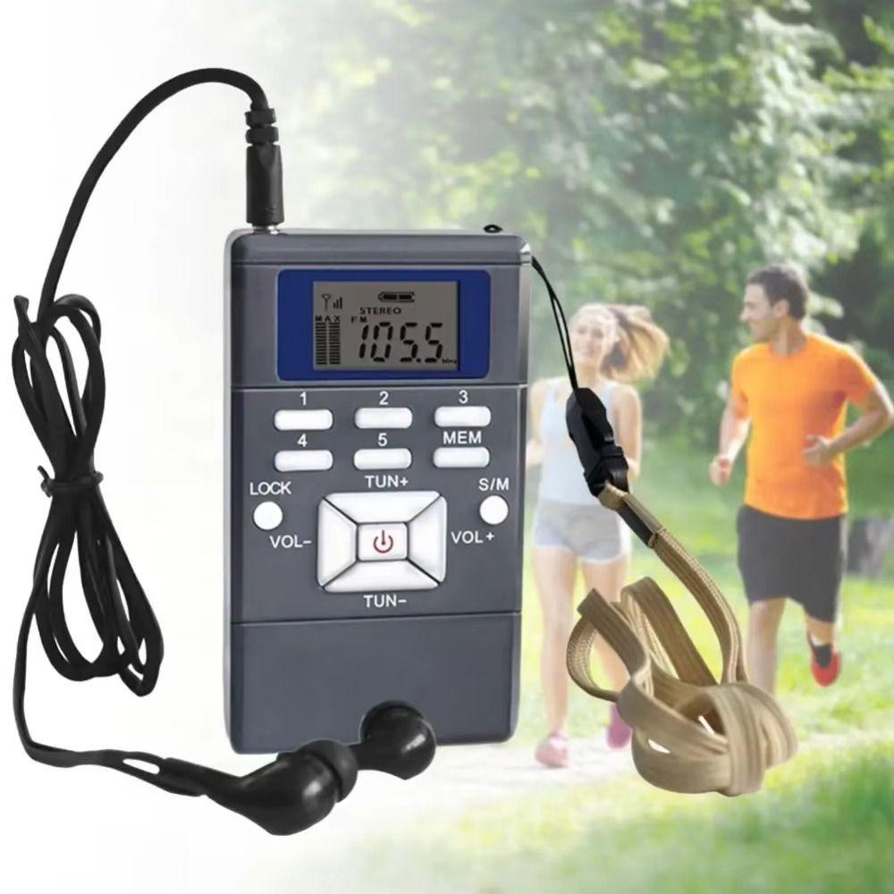 FM (Frequency Modulation) Digital FM Radio Audio AF Music Player FM Radio Receiver  For The Aged