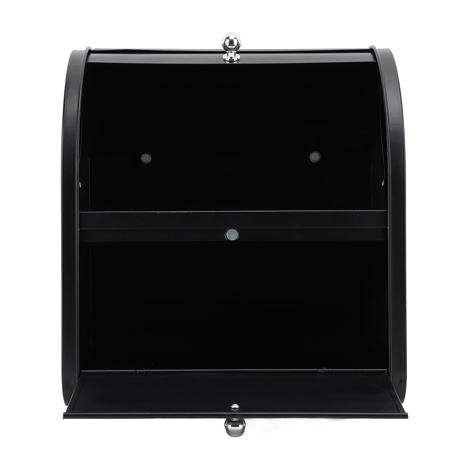 Двухъярусный хлебный ящик Металлический контейнер для хранения хлеба Многофункциональный большой контейнер для хранения хлеба для кухонной столешницы